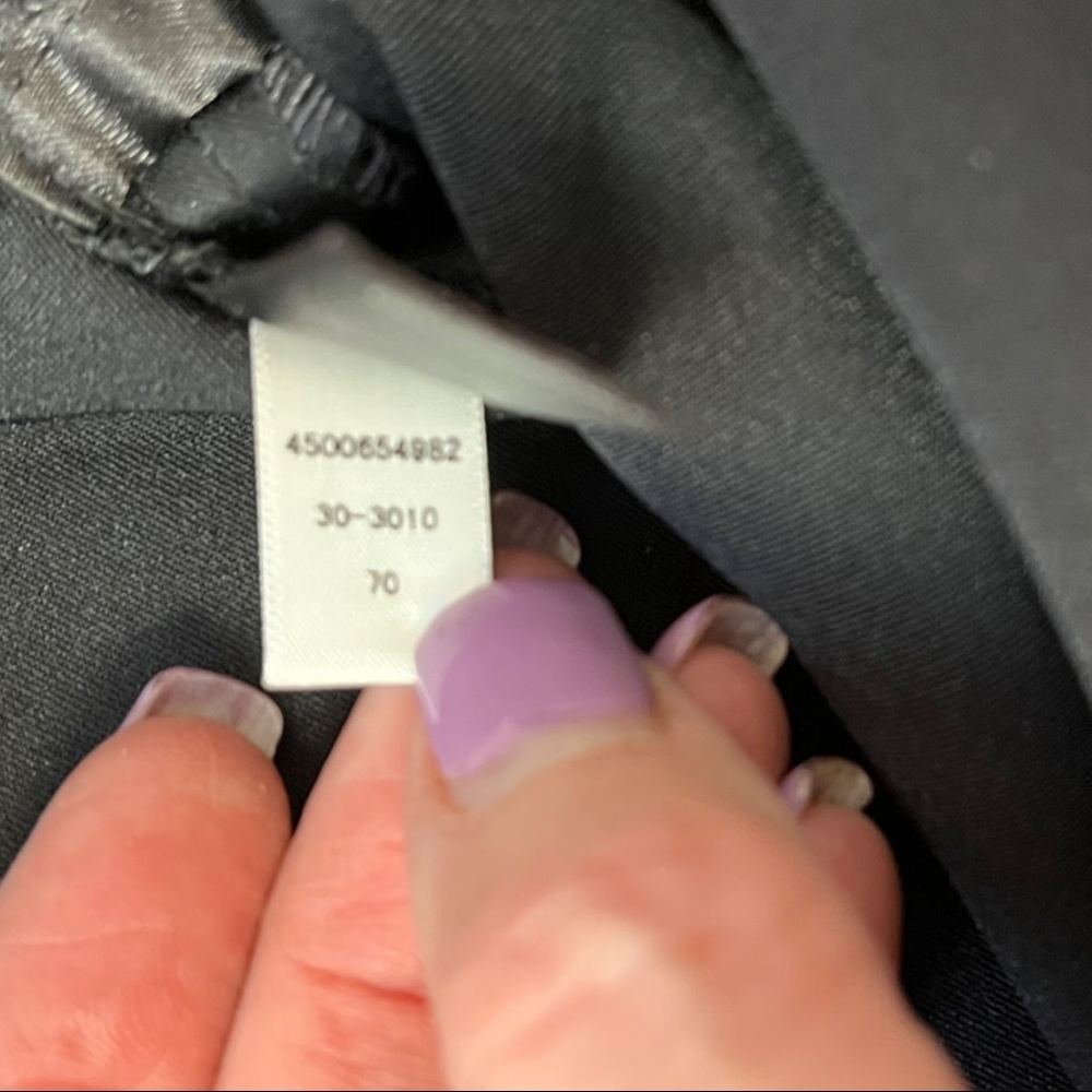 Black Satin "Legacy" Pants from WHBM, Straight Leg, Holiday Dress Pants Size 8R - Picture 5 of 6